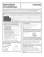 Preview for 50 page of GE GFWS1705 Owner'S Manual & Installation Instructions