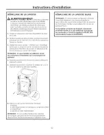 Preview for 52 page of GE GFWS1705 Owner'S Manual & Installation Instructions