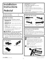 Preview for 1 page of GE GFXP1308FWW Installation Instructions Manual