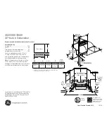 GE GSD3300V Dimensions And Installation Information preview