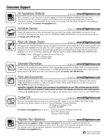 Preview for 88 page of GE GSH25JFPACC and Owner'S Manual And Installation Instructions