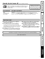 Preview for 43 page of GE GSLS1100 Owner'S Manual & Installation Instructions