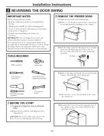 Preview for 11 page of GE GTH16BBXYRCC and Owner'S Manual And Installation Instructions