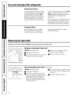 Preview for 12 page of GE GTS18DBPFLCC and Owner'S Manual And Installation Instructions