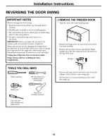 Preview for 18 page of GE GTS18DBPFLCC and Owner'S Manual And Installation Instructions