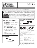 Preview for 36 page of GE GTW302BMP Owner'S Manual & Installation Instructions