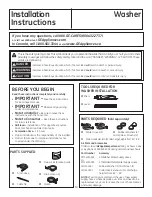 Preview for 14 page of GE GTW460 Owner'S Manual & Installation Instructions