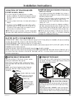 Preview for 19 page of GE GTW480 Owner'S Manual & Installation Instructions