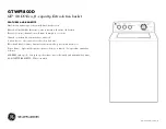 Preview for 2 page of GE GTWP1800D Specification