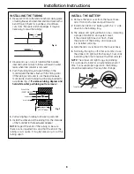 Preview for 8 page of GE GX1S50R Owner'S Manual