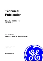 GE Healthcare eXplore Locus SP Service Manual preview