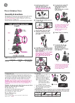 Preview for 1 page of GE Holiday Classics Flocked Laurel Pine 22003 Assembly Instructions