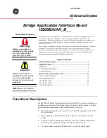 Preview for 2 page of GE IS200BAIAH B Series Manual