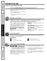 Preview for 38 page of GE J2B915 Owner'S Manual & Installation Instructions