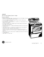 Preview for 2 page of GE JB650STSS Dimensions And Installation Information