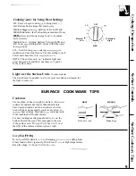 Preview for 9 page of GE JBP2 Use And Care & Installation Manual