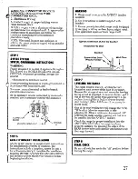 Preview for 27 page of GE JBS02P Use And Care & Installation Manual