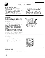 Preview for 12 page of GE JDC27 Use And Care Manual