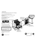 GE JGB281DER Dimensions And Installation Information preview