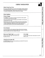 Preview for 13 page of GE JGBP35WEV3WW Use And Care & Installation Manual