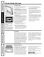 Preview for 30 page of GE JGBP36 Owner'S Manual & Installation Instructions