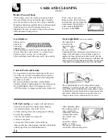 Preview for 24 page of GE JGBS02EM Use And Care & Installation Manual