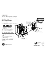 GE JGBS23SEMSS - 30" Gas Range Dimensions And Installation Information preview