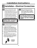 Preview for 20 page of GE JGP321 Owner'S Manual And Installation Instructions