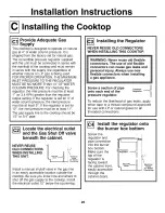 Preview for 20 page of GE JGP337 Owner'S Manual And Installation Instructions