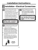 Preview for 22 page of GE JGP337SEJSS Owner'S Manual And Installation Instructions