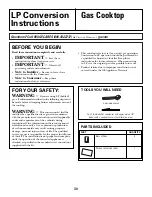 Preview for 30 page of GE JGP990 Owner'S Manual & Installation Instructions