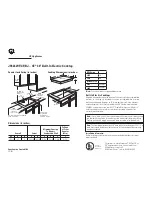 Preview for 1 page of GE JP626CFCC Dimensions And Installation Information