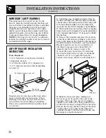 Preview for 36 page of GE JSC57 Owner'S Manual & Installation Instructions