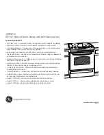 Preview for 2 page of GE JSP39DN Dimensions And Installation Information