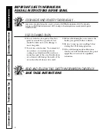 Preview for 4 page of GE JT912 Owner'S Manual