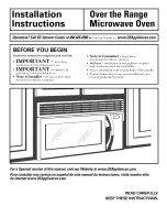 GE JVM1430 Installation Instructions Manual preview