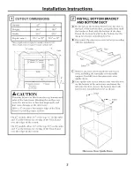 Preview for 2 page of GE JX2127 Installation Instructions