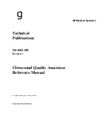 Preview for 57 page of GE LOGIQ 200 Quality Assurance Manual