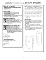 Preview for 9 page of GE Monogram ZDI15 Installation Instructions Manual