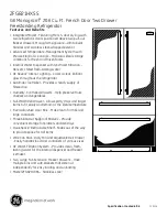 Preview for 2 page of GE Monogram ZFGB21HXSS Datasheet