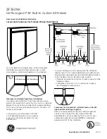 Preview for 2 page of GE Monogram ZIF360NX Dimensions And Installation Information