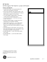 Preview for 5 page of GE Monogram ZIF360NX Dimensions And Installation Information