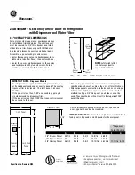 Preview for 3 page of GE MONOGRAM ZISB480DM Dimensions And Installation Information