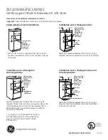 Preview for 2 page of GE Monogram ZSC1201NSS Dimensions And Installation Information