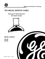 GE Monogram ZV750 Technical Service Manual preview