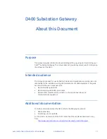 Preview for 13 page of GE Multilin D400 Instruction Manual