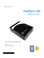 GE MultiSync 100 Instruction Manual preview