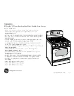 Preview for 2 page of GE P2B918DEMWW - 30" Dual Range Dimensions And Installation Information