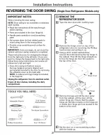 Preview for 27 page of GE PDCS1NBWARSS and Owner'S Manual And Installation Instructions