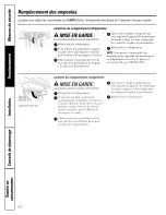 Preview for 62 page of GE PDCS1NBWARSS and Owner'S Manual And Installation Instructions